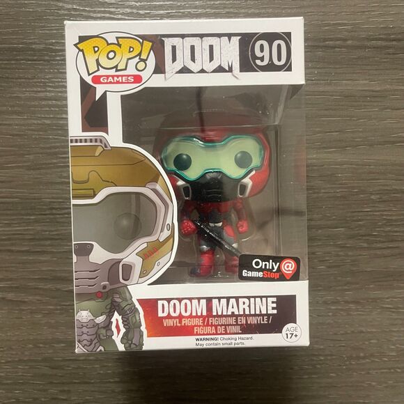 Funko Pop! Vinyl: Doom - Space Marine - GameStop (Exclusive) #90 - Picture 1 of 6
